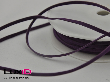 Suede Cord 86 aubergine 3mm x 25m